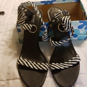 Beautiful black and white shoe